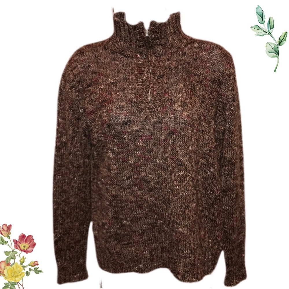 Liz Claiborne Zip Mock Turtleneck - EUC/LN!